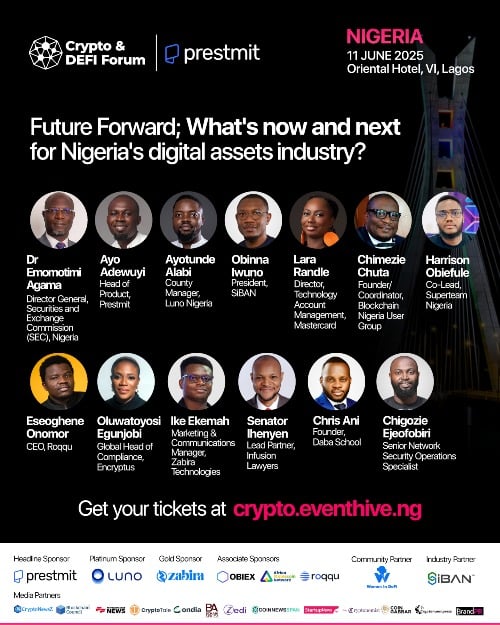 Eventhive: Prestmit to headline Crypto & DEFI Forum 2025 in Lagos