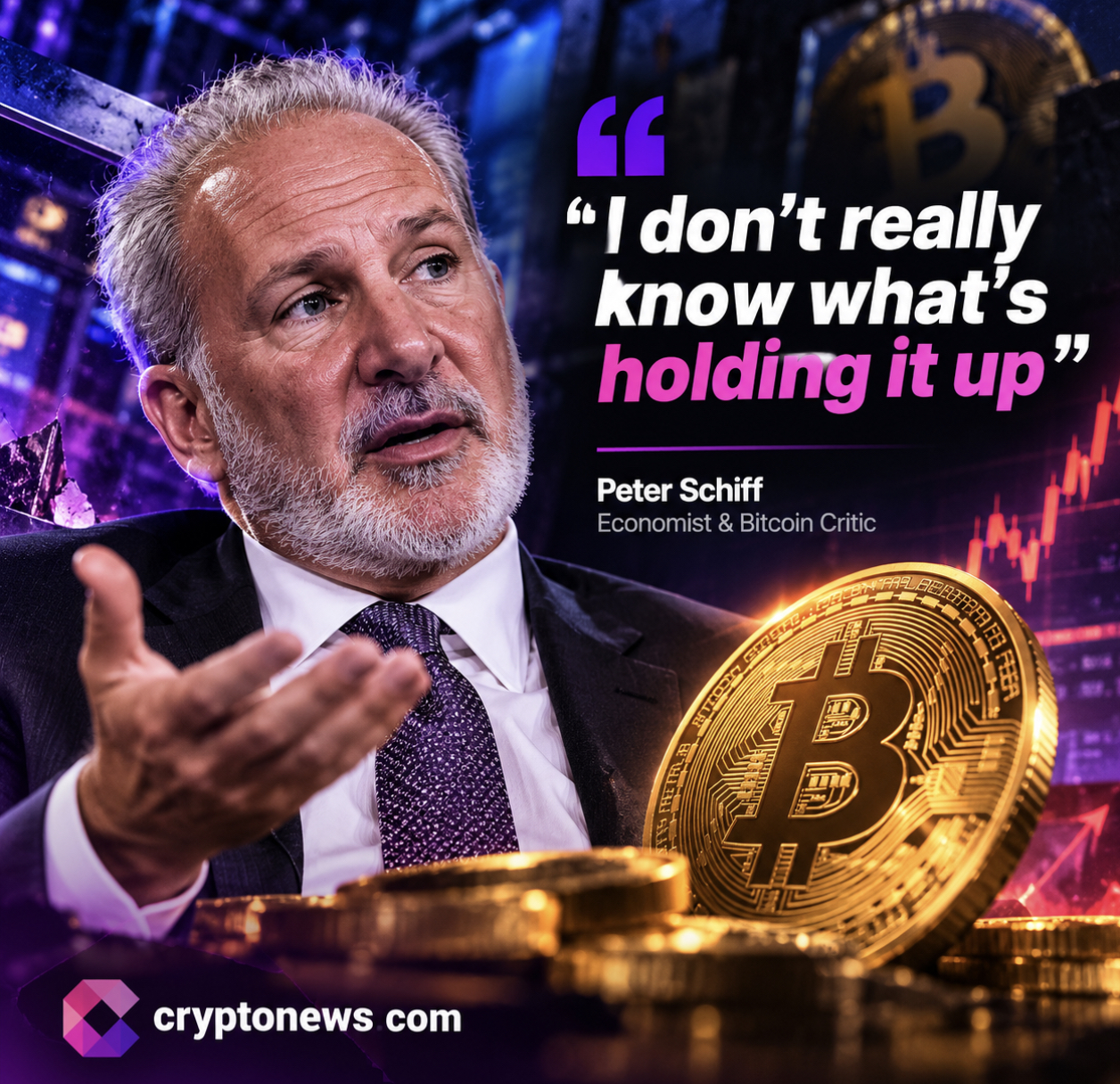 Bitcoin Price Rebounds Again, Peter Schiff Repeats His Crash Warnings 1 Bitcoin price rebounds after Peter Schiff calls $75K, but renewed selling keeps his crash warning in focus as BTC struggles to hold $80,000.